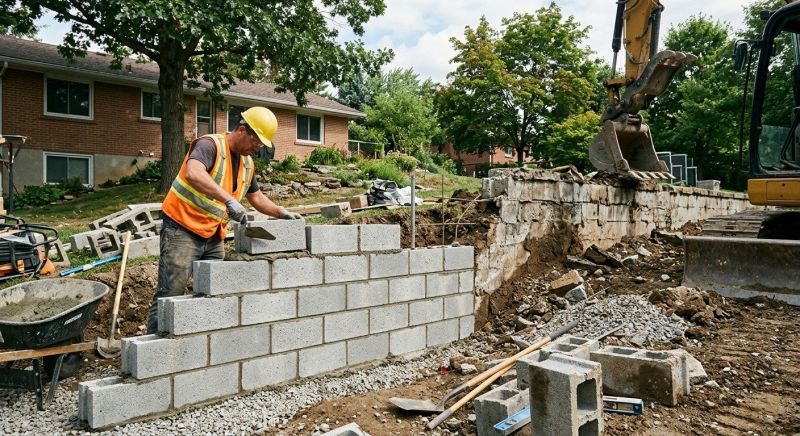 Block Foundation Installation in Nashua, NH